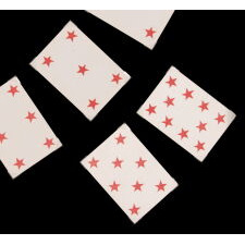ANTIQUE, CIVIL WAR PLAYING CARDS w/ STARS, FLAGS, SHIELDS, & EAGLES, & FACE CARDS THAT FEATURE LADY COLUMBIA & UNION ARMY OFFICERS; MADE BY BENJAMIN HITCHCOCK, NEW YORK, 1862