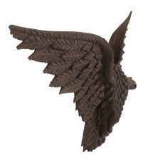 CARVED EAGLE WITH EXUBERANT DESIGN, BOLD SCALE, AND DARK, EARLY PATINA, FOUND IN VERMONT, CIRCA 1880