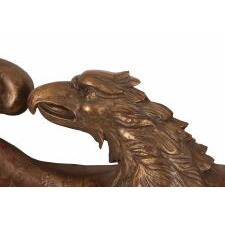CARVED & GILDED EAGLE OF MONUMENTAL PROPORTIONS, WITH A WINGSPAN JUST SHY OF 8 FEET, MADE circa 1885-1920’s, FOUND IN PENNSYLVANIA