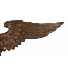 CARVED & GILDED EAGLE OF MONUMENTAL PROPORTIONS, WITH A WINGSPAN JUST SHY OF 8 FEET, MADE circa 1885-1920’s, FOUND IN PENNSYLVANIA