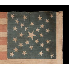 29 STARS IN A SPECTACULAR CROSS OR STARBURST MEDALLION, ONE OF JUST TWO KNOWN EXAMPLES IN THIS STYLE, PRE-CIVIL WAR, 1846-48, MEXICAN WAR PERIOD, REFLECTS THE ADDITION OF IOWA AS THE 29TH STATE