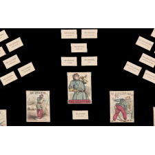 "VISIT TO CAMP," RARE, ANTIQUE, CIVIL WAR CARD GAME BY McLAUGHLIN BROTHERS OF NEW YORK, circa 1871, ILLUSTRATED BY JUSTIN H. HOWARD