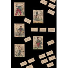 "VISIT TO CAMP," RARE, ANTIQUE, CIVIL WAR CARD GAME BY McLAUGHLIN BROTHERS OF NEW YORK, circa 1871, ILLUSTRATED BY JUSTIN H. HOWARD