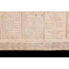 COPY OF THE DECLARATION OF INDEPENDENCE ON CLOTH, PRINTED IN BOSTON IN 1832 TO MEMORIALIZE THE PASSING OF THE LAST SURVIVING SIGNER, CHARLES CARROLL OF MARYLAND, IN THE YEAR THAT COINCIDED WITH THE 100th BIRTHDAY OF GEORGE WASHINGTON