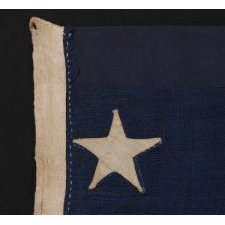 EXCEPTIONALLY RARE 13 STAR FLAG IN A 4-4-5 LINEAL PATTERN, THE ONLY KNOWN EXAMPLE WITH THIS UNUSUAL STAR DESIGN, CA 1835-1865