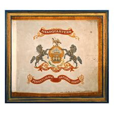 IMPORTANT FLAG OF THE PENNSYLVANIA NATIONAL GUARD HEADQUARTERS