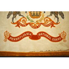 IMPORTANT FLAG OF THE PENNSYLVANIA NATIONAL GUARD HEADQUARTERS