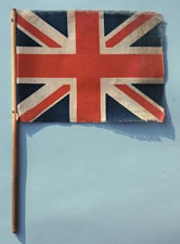 SMALL BRITISH UNION JACK PARADE FLAG, 1890-1918