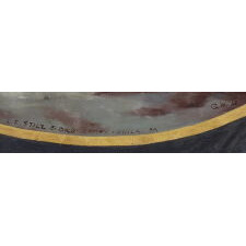 ELABORATE SILK BANNER WITH GILDED TEXT, SPECTACULAR BULLION TRIM, AND A BEAUTIFULLY PAINTED RENDITION OF GEORGE WASHINGTON'S ‘PRAYER AT VALLEY FORGE,’ MADE FOR THE PHILADELPHIA CHAPTER OF THE PATRIOTIC ORDER SONS OF AMERICA FRATERNAL ORGANIZATION, IN 1901, BY ESTEEMED FLAG-MAKER LOUIS E. STILZ & BROTHERS
