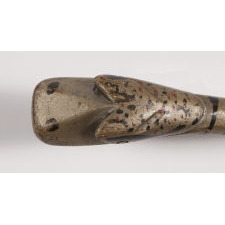 HAND-CARVED & PAINT-DECORATED SNAKE CANE, FOUND IN PENNSYLVANIA, CA 1870-1890