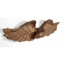 CAST SPREAD WING EAGLE WITH BRONZE PAINTED SURFACE AND GREAT FORM, WWI ERA, PITTSBURGH, PENNSYLVANIA