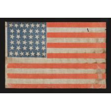 38 STARS, COLORADO STATEHOOD, 1876-1889, WITH SCATTERED STAR POSITIONING AND BRILLIANT SUNFIRE RED STRIPES