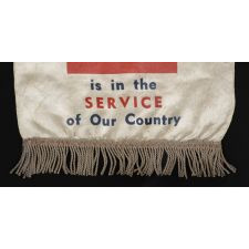 WWII SON-IN-SERVICE BANNER IN A NICE SIZE WITH APPEALING TEXT