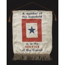 WWII SON-IN-SERVICE BANNER IN A NICE SIZE WITH APPEALING TEXT