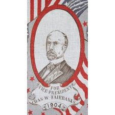 PAIR OF KERCHIEFS FROM THE 1904 PRESIDENTIAL CAMPAIGN: ROOSEVELT VS. PARKER