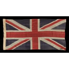 UNION JACK IN A NICE SMALL SCALE, MADE BY WELL KNOWN SCYCO IN TORONTO, ONTARIO, CANADA, 1910-20's