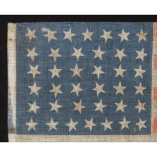 38 STARS WITH SCATTERED POSITIONING, COLORADO STATEHOOD, 1876-1889