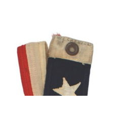WWII U.S. NAVY COMMISSIONING PENNANT FROM THE U.S.S. CASWELL, TOLLAND-CLASS ATTACK CARGO SHIP, COMMISSIONED DEC. 13, 1944, THAT PARTICIPATED IN OKINAWA IN SUPPORT OF THE 6TH MARINES