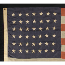 42 STARS, AN UNOFFICIAL STAR COUNT, WASHINGTON STATEHOOD, 1889-1890, MADE BY JOHN CURTAIN IN NEW YORK CITY