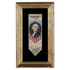 1876 CENTENNIAL STEVENSGRAPH BOOK MARK WITH AN IMAGE OF GEORGE WASHINGTON, MADE BY PHOENIX MANUFACTURING CO., PATTERSON, NJ