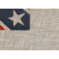CONFEDERATE FLAG IN THE THIRD NATIONAL FORMAT, PRODUCED IN THE EARLY PART OF THE REUNION ERA, LIKELY BETWEEN 1890 AND 1913
