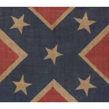 CONFEDERATE PARADE FLAG IN THE SOUTHERN CROSS / BATTLE FLAG FORMAT, REUNION PERIOD, 1910-1920’s
