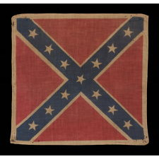 CONFEDERATE PARADE FLAG IN THE SOUTHERN CROSS / BATTLE FLAG FORMAT, REUNION PERIOD, 1910-1920’s