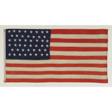 46 STARS ON A FLAG IN A SMALL SCALE FOR THE PERIOD, 1907-1912, OKLAHOMA STATEHOOD