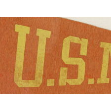 U.S. NAVY PENNANT WITH UNUSUAL COLOR FORMAT, ca 1910-20
