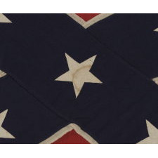 CONFEDERATE SOUTHERN CROSS NAVY JACK / “BATTLE FLAG”, MADE BY COPELAND, WASHINGTON, D.C., CIRCA 1895-1920's