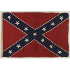 CONFEDERATE SOUTHERN CROSS NAVY JACK / “BATTLE FLAG”, MADE BY COPELAND, WASHINGTON, D.C., CIRCA 1895-1920's