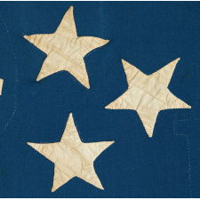 CIVIL WAR PRESENTATION BATTLE FLAG OF THE 64TH NEW YORK VOLUNTEERS, COMPANY “C”, DESCENDED THROUGH THE FAMILY OF ITS COLOR SEARGEANT, NICHOLAS WHITMIRE, ONE OF THE BEST OF ALL EXAMPLES THAT EXISTS IN PRIVATE HANDS