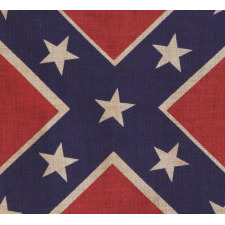 CONFEDERATE PARADE FLAG IN THE SOUTHERN CROSS / BATTLE FLAG FORMAT, REUNION PERIOD, ca 1920-30