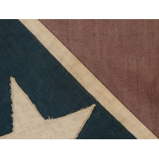 CONFEDERATE SOUTHERN CROSS “BATTLE FLAG”, AN UNUSUAL AND GRAPHICALLY PLEASING, REUNION PERIOD EXAMPLE, CA 1884-1900