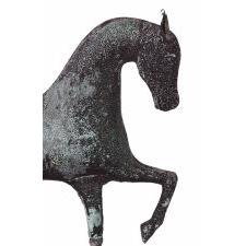 PRANCING HORSE WEATHERVANE, ATTRIBUTED TO JEWEL & CO. WALTHAM, MASSACHUSETTS, CA 1860