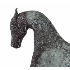 PRANCING HORSE WEATHERVANE, ATTRIBUTED TO JEWEL & CO. WALTHAM, MASSACHUSETTS, CA 1860