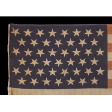 LARGE SCALE PARADE FLAG WITH 45 STARS, MADE FOR THE UNION LEAGUE OF PHILADELPHIA IN SUPPORT OF THE 1900 PRESIDENTIAL CAMPAIGN OF WILLIAM MCKINLEY & THEODORE ROOSEVELT