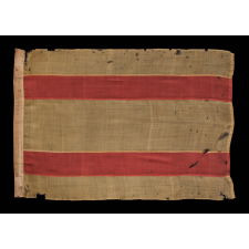 NATIONAL FLAG OF SPAIN, MADE BY HORSTMANN BROTHERS & COMPANY OF PHILADELPHIA FOR THE 1876 CENTENNIAL INTERNATIONAL EXHIBITION, THE ONLY KNOWN EXAMPLE IN THIS STYLE