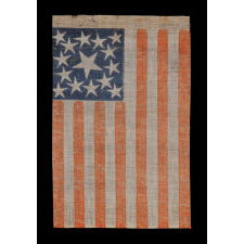 15 STARS, MADE EITHER TO CELEBRATE KENTUCKY STATEHOOD OR TO GLORIFY THE SOUTH, 1863-1865, CIVIL WAR PERIOD, EXTREMELY RARE