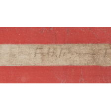CIVIL WAR ERA PARADE FLAG WITH 36 STARS IN A SCARCE FORM THAT DISPLAYS A “U” FOR UNION
