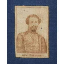 EXTRAORDINARILY RARE ABRAHAM LINCOLN KERCHIEF WITH CARTES DE VISITE PHOTO IMAGES OF THE PRESIDENT AND FOUR OF HIS GENERALS, 1861-62