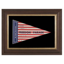RARE & EXTRAORDINARY STARS & STRIPES PENNANT FROM THE MARCH ON WASHINGTON, AUGUST 28, 1963, WHEN MARTIN LUTHER KING DELIVERED HIS HISTORIC "I HAVE A DREAM" SPEECH