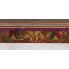 PENNSYLVANIA, PAINT-DECORATED AND GILDED SETTEE WITH THE RARE INCLUSION OF BIRDS AND BUTTERFLIES, ca 1845-1865