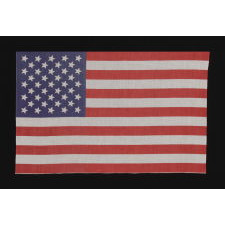 ANTIQUE AMERICAN FLAG WITH 41 STARS, AN UNOFFICIAL STAR COUNT, ACCURATE FOR JUST 3 DAYS AND AMONG THE MOST RARE EXAMPLES OF THE 19TH CENTURY, MONTANA STATEHOOD, CA 1889