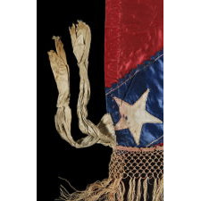 15-STAR CONFEDERATE BATTLE FLAG OF GENERAL LLOYD TILGHMAN, WHO LED THE 3RD KENTUCKY INFANTRY, CO. D; CAPTURED & EXCHANGED FOR UNION GENERAL JOHN REYNOLDS IN 1862; DEFEATED GRANT AT COFFEYVILLE, KANSAS WITH RELEASED PRISONERS; KILLED AT VICKSBURG IN 1863, WHEN STRUCK IN THE CHEST BY A CANNONBALL; ONE OF ONLY FOUR FLAGS KNOWN IN THIS RARE STAR COUNT ACROSS ALL EXAMPLES; THE MOST BEAUTIFUL SOUTHERN CROSS BATTLE FLAG I HAVE EVER ENCOUNTERED IN PRIVATE HANDS
