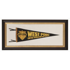 WEST POINT PENNANT WITH STRIKING GRAPHICS AND COLORATION, WWI (U.S. INVOLVEMENT, CA 1940-1950's