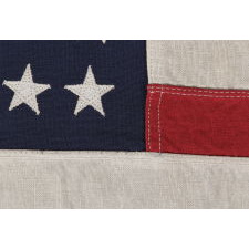 48 STARS ON A SMALL-SCALE FLAG OF THE MID-19TH CENTURY, SIGNED "STORM KING," CA 1920-1950's