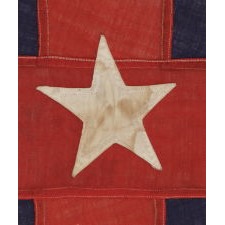 NEW YORK YACHT CLUB BURGEE, CA 1875-1895, A VERY RARE FIND FROM THE LATE 19TH CENTURY