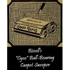 "EQUAL SUFFRAGE FOR MICHIGAN IN 1916," ADVERTISING FAN FOR THE BISSELL 'CYCO BALL BEARING CARPET SWEEPER,' COMMISSIONED BY ANNA BISSELL (1846-1934), AMERICA'S FIRST FEMALE CEO