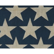 47 STARS, ONE OF JUST A TINY HANDFUL OF PRINTED FLAGS KNOWN TO EXIST WITH THIS RARE AND UNOFFICIAL COUNT, 1912, NEW MEXICO STATEHOOD